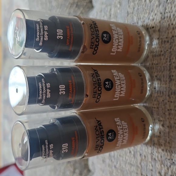 REVLON BRAND COLORSTAY LONGWEAR MAKEUP FOUNDATION #310 WARM GOLDEN BUNDLE OF 3 - Picture 2 of 7